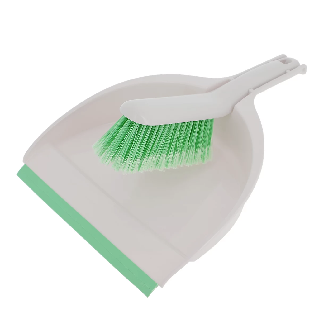 White & green Dustpan & brush set, (W)230mm 21 image 7